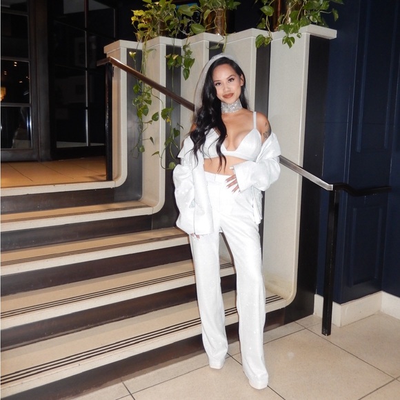 SLA THE LABEL WHITE ASTRID BRALETTE MEDIUM - Picture 7 of 7